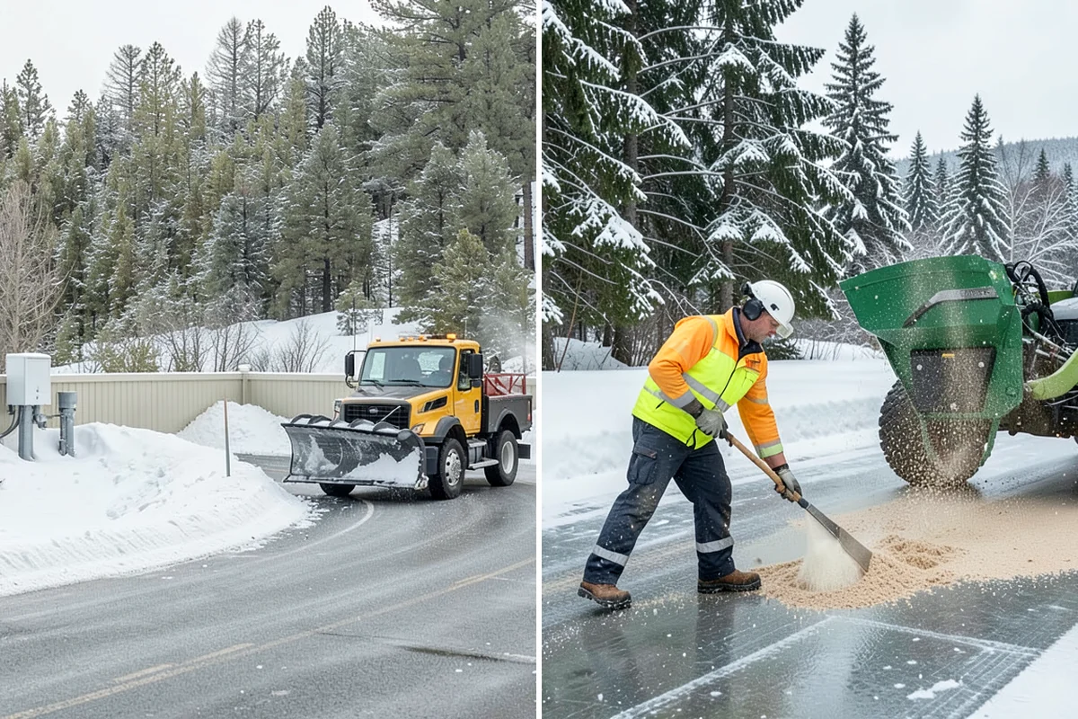 School Snow Plowing in Kenmore, King County, WA - Confirm the bell schedule and bus-loop priorities with facilities staff