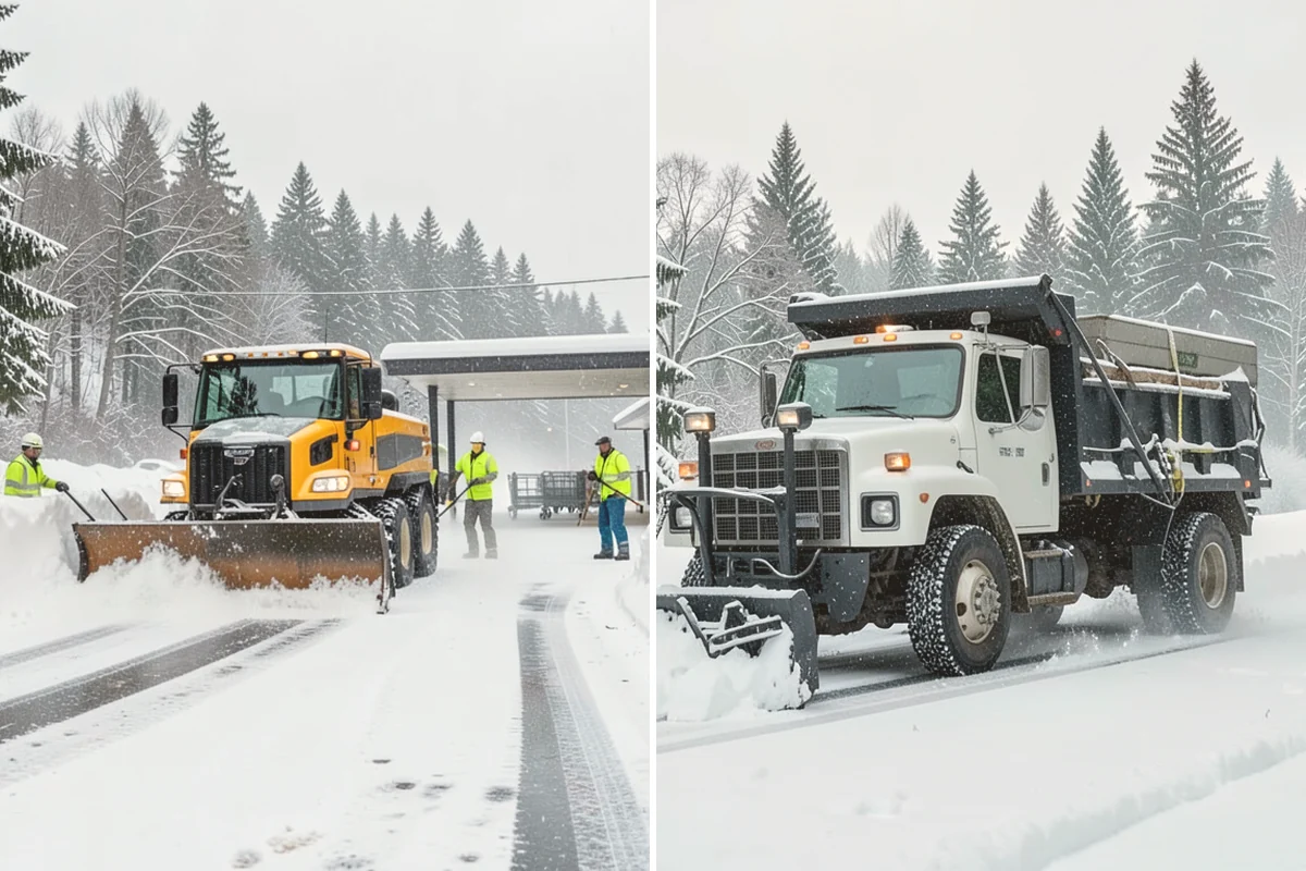 School Snow Plowing in Kent, King County, WA - Confirm the bell schedule and bus-loop priorities with facilities staff