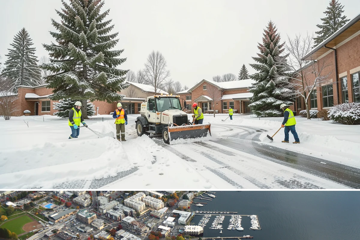 School Snow Plowing in Kirkland, King County, WA - Establish a contract before the school year's winter term so every campus opening is safe.