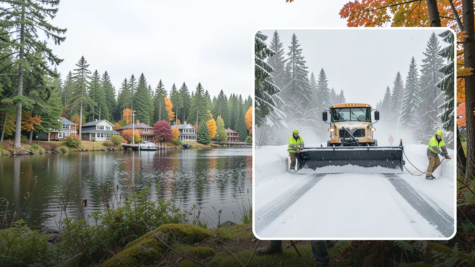 School Snow Plowing in La Conner, Skagit County, WA - We plow school lots, bus loops, and student drop-off zones before the first bell so staff, buses, and parents move safely.