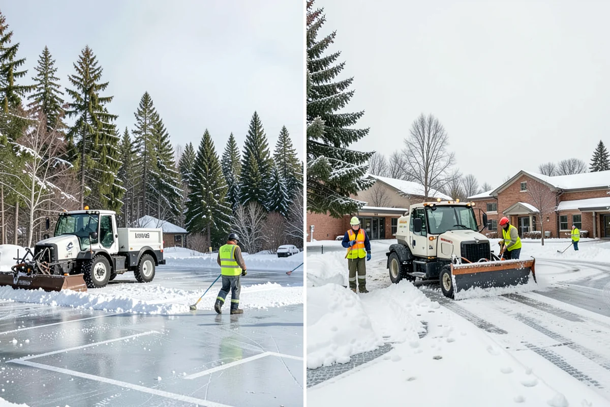School Snow Plowing in Lake Forest Park, King County, WA - Confirm the bell schedule and bus-loop priorities with facilities staff