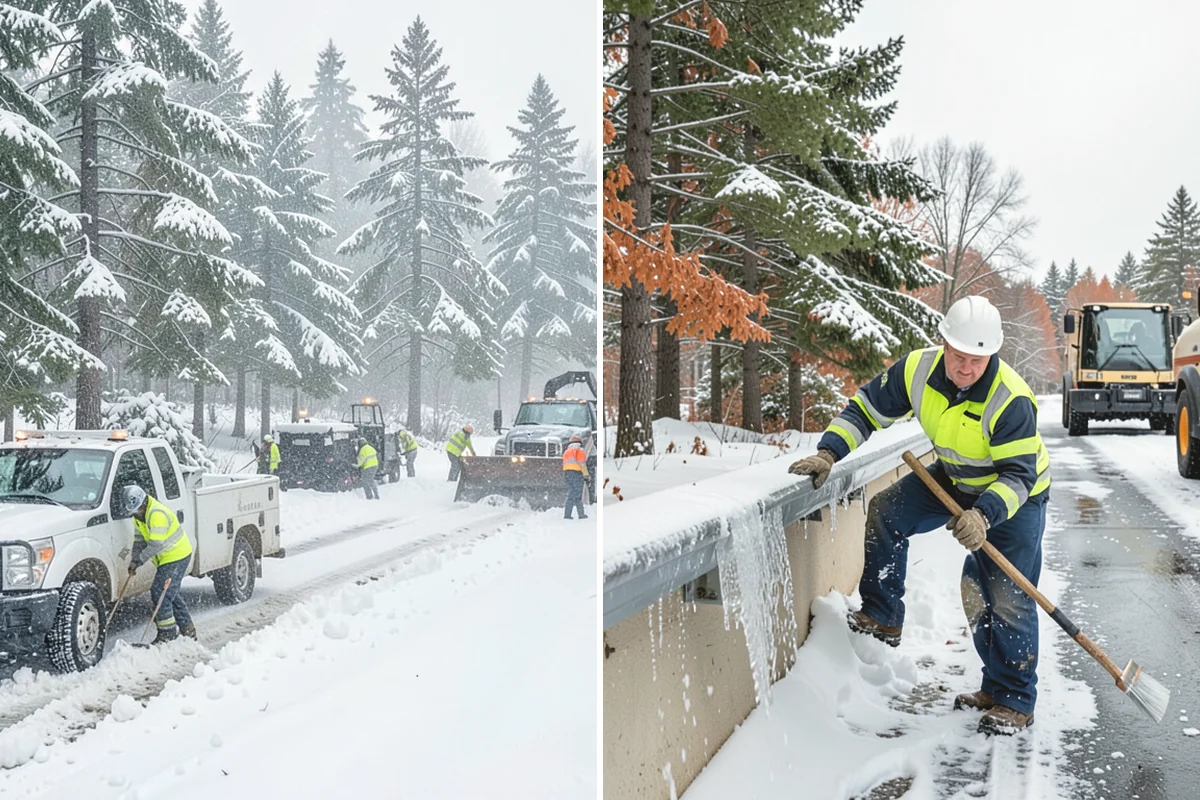 School Snow Plowing in Lake Stevens, Snohomish County, WA - Confirm the bell schedule and bus-loop priorities with facilities staff