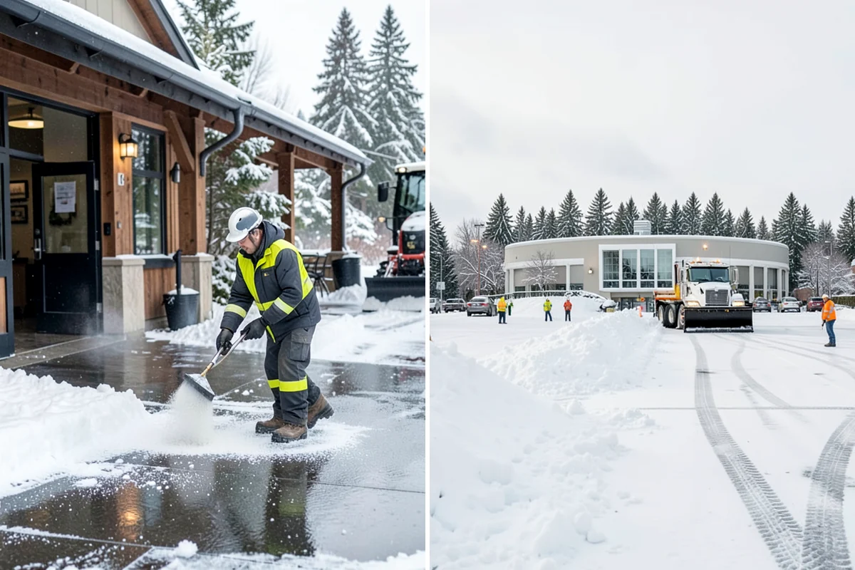 School Snow Plowing in Lakewood, Pierce County, WA - Confirm the bell schedule and bus-loop priorities with facilities staff