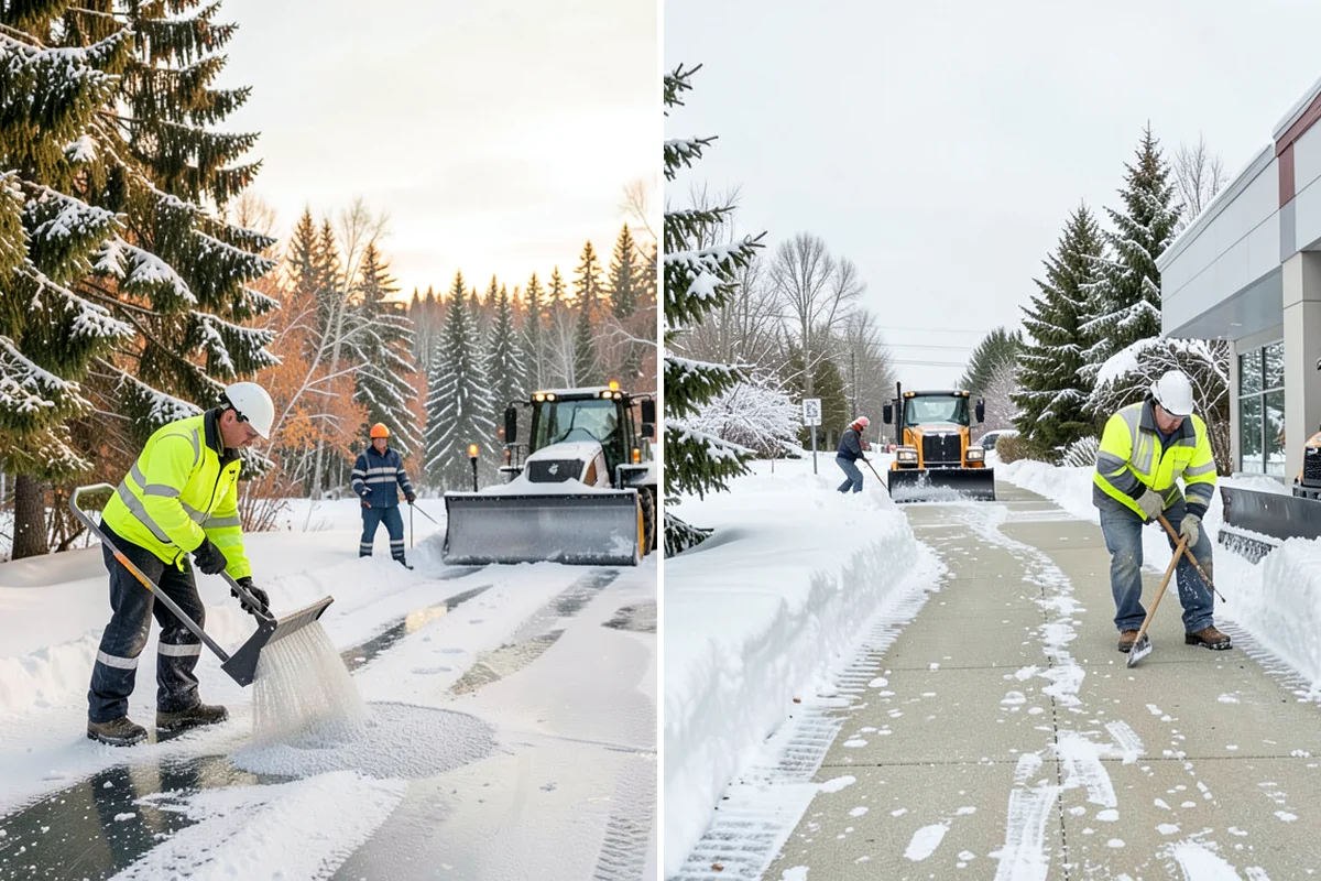 School Snow Plowing in Lyman, Skagit County, WA - Confirm the bell schedule and bus-loop priorities with facilities staff