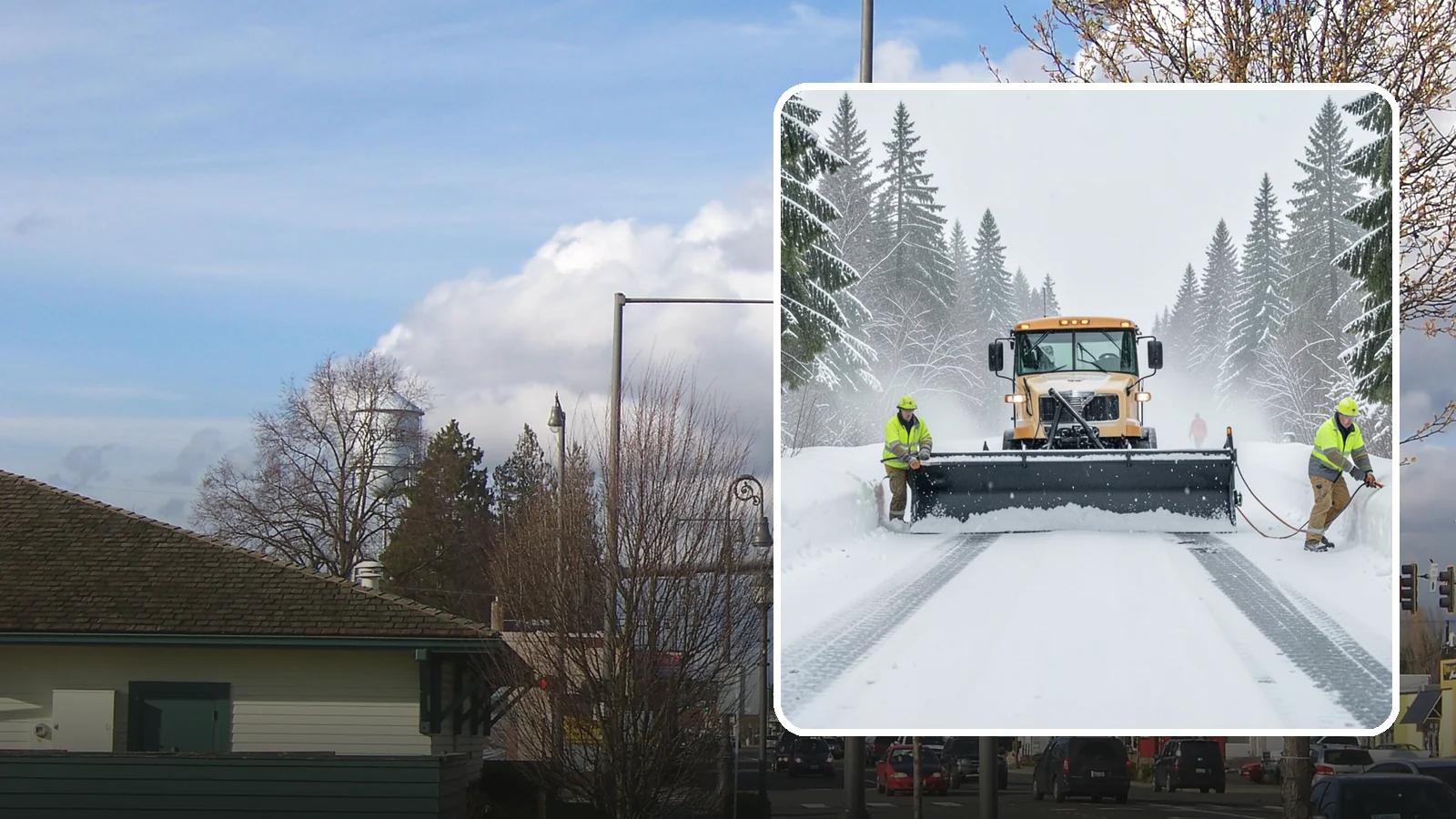 School Snow Plowing in Marysville, Snohomish County, WA - We plow school lots, bus loops, and student drop-off zones before the first bell so staff, buses, and parents move safely.