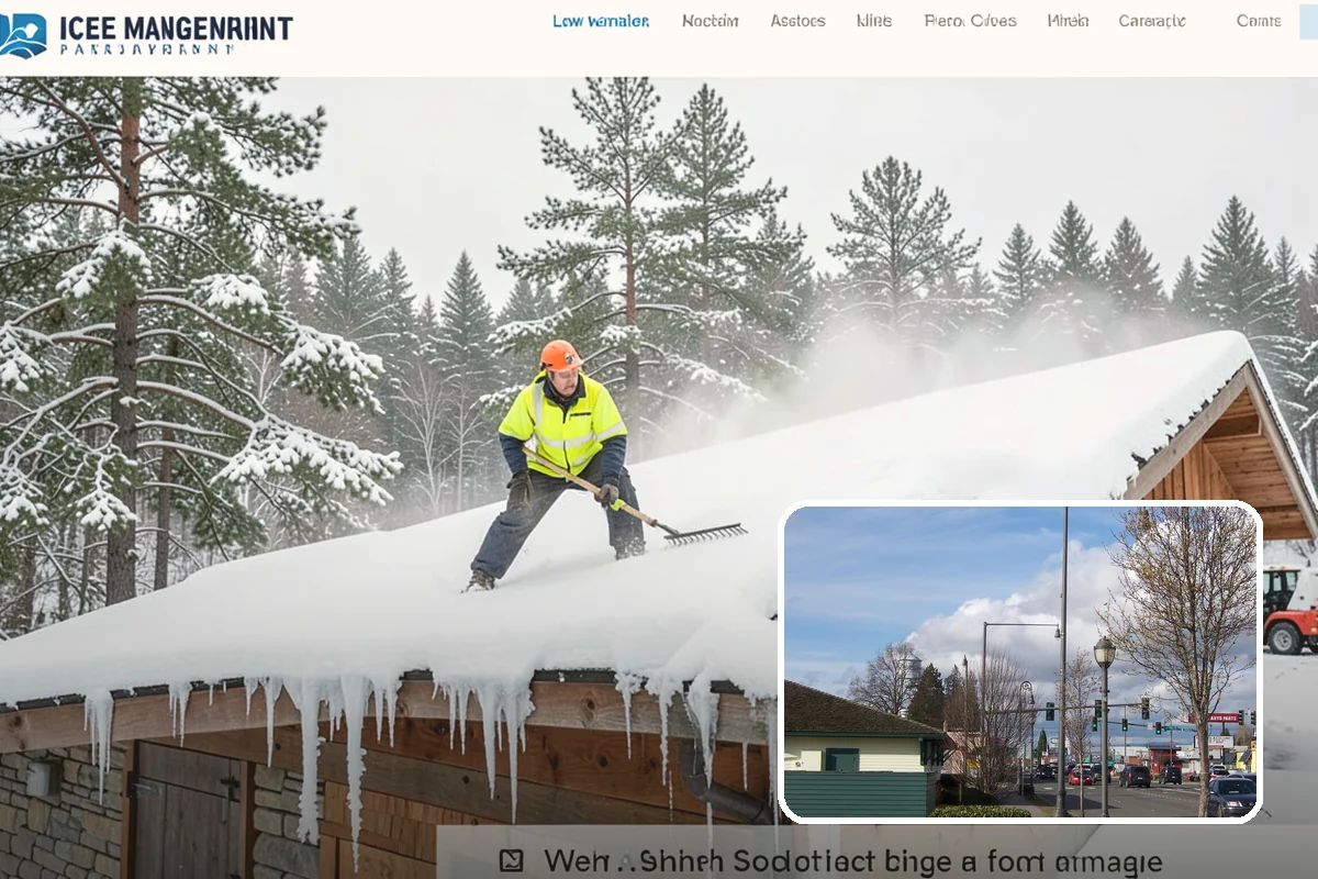 School Snow Plowing in Marysville, Snohomish County, WA - Bus loops and drop-off lanes cleared before students arrive