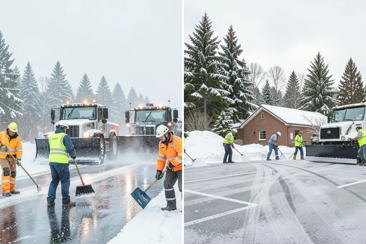 School Snow Plowing in Mercer Island, King County, WA - Confirm the bell schedule and bus-loop priorities with facilities staff