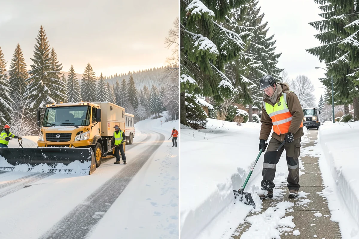 School Snow Plowing in Mill Creek, Snohomish County, WA - Confirm the bell schedule and bus-loop priorities with facilities staff
