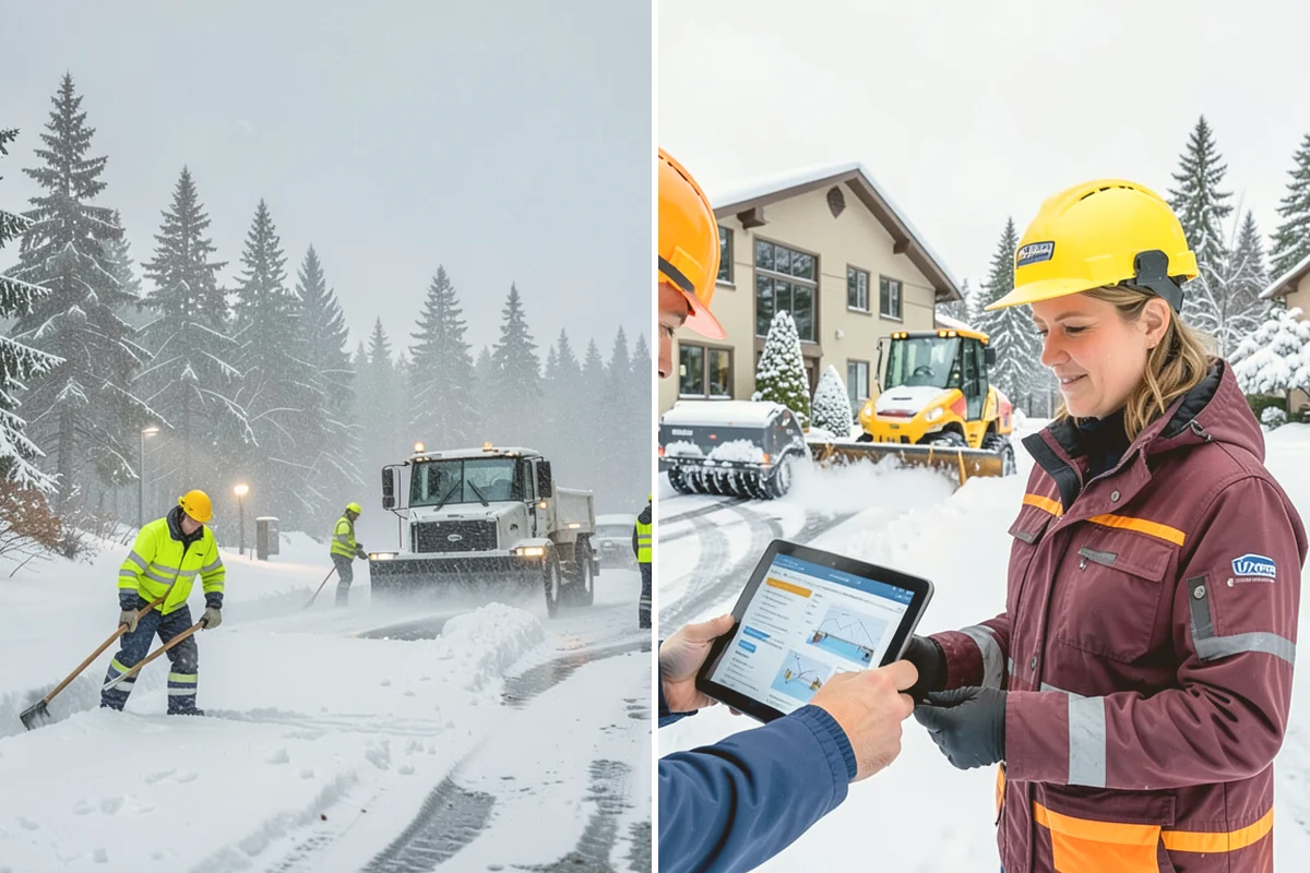 School Snow Plowing in Milton, King County, WA - Confirm the bell schedule and bus-loop priorities with facilities staff