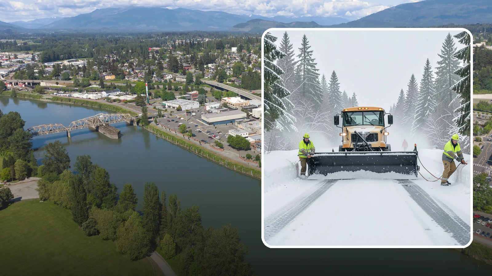School Snow Plowing in Mount Vernon, Skagit County, WA - We plow school lots, bus loops, and student drop-off zones before the first bell so staff, buses, and parents move safely.