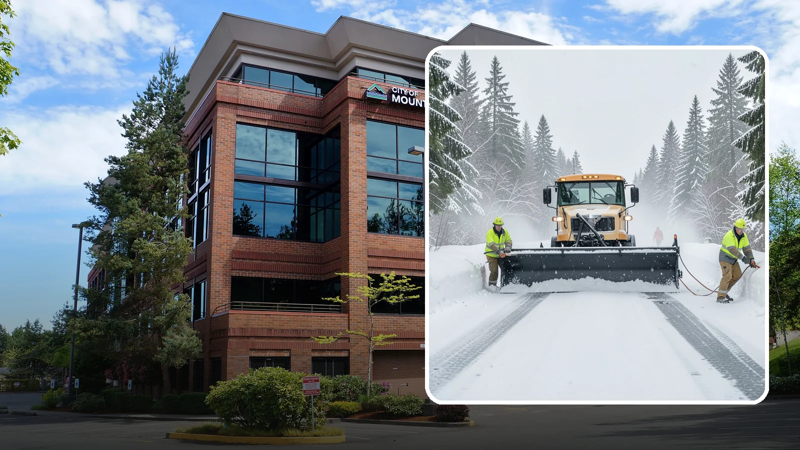 School Snow Plowing in Mountlake Terrace, Snohomish County, WA - We plow school lots, bus loops, and student drop-off zones before the first bell so staff, buses, and parents move safely.