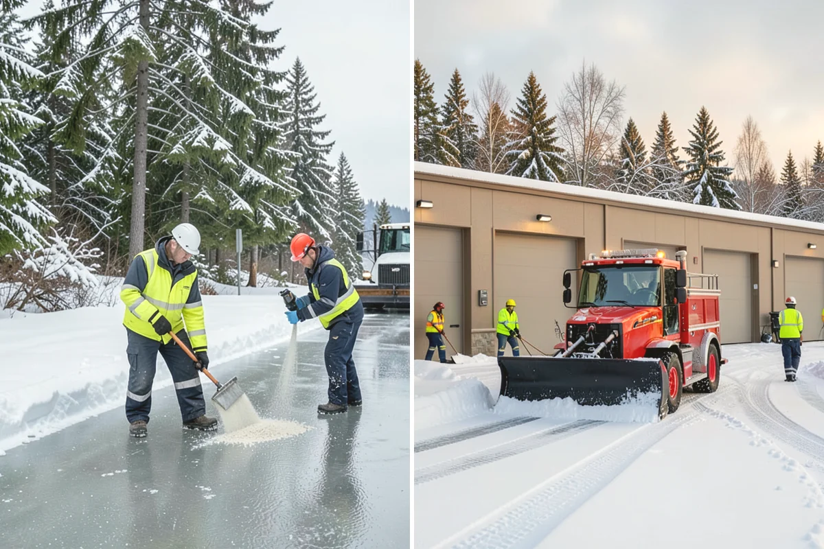School Snow Plowing in Mukilteo, Snohomish County, WA - Confirm the bell schedule and bus-loop priorities with facilities staff