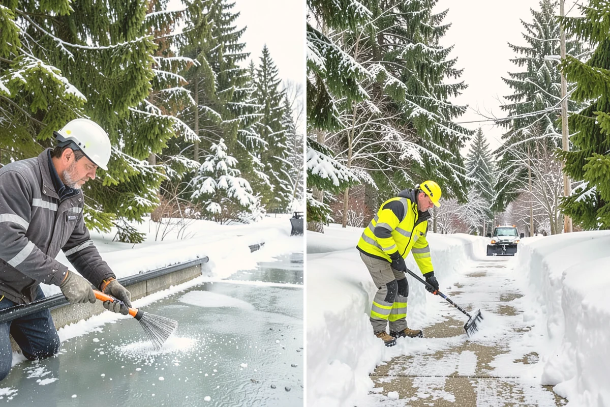 School Snow Plowing in Newcastle, King County, WA - Confirm the bell schedule and bus-loop priorities with facilities staff