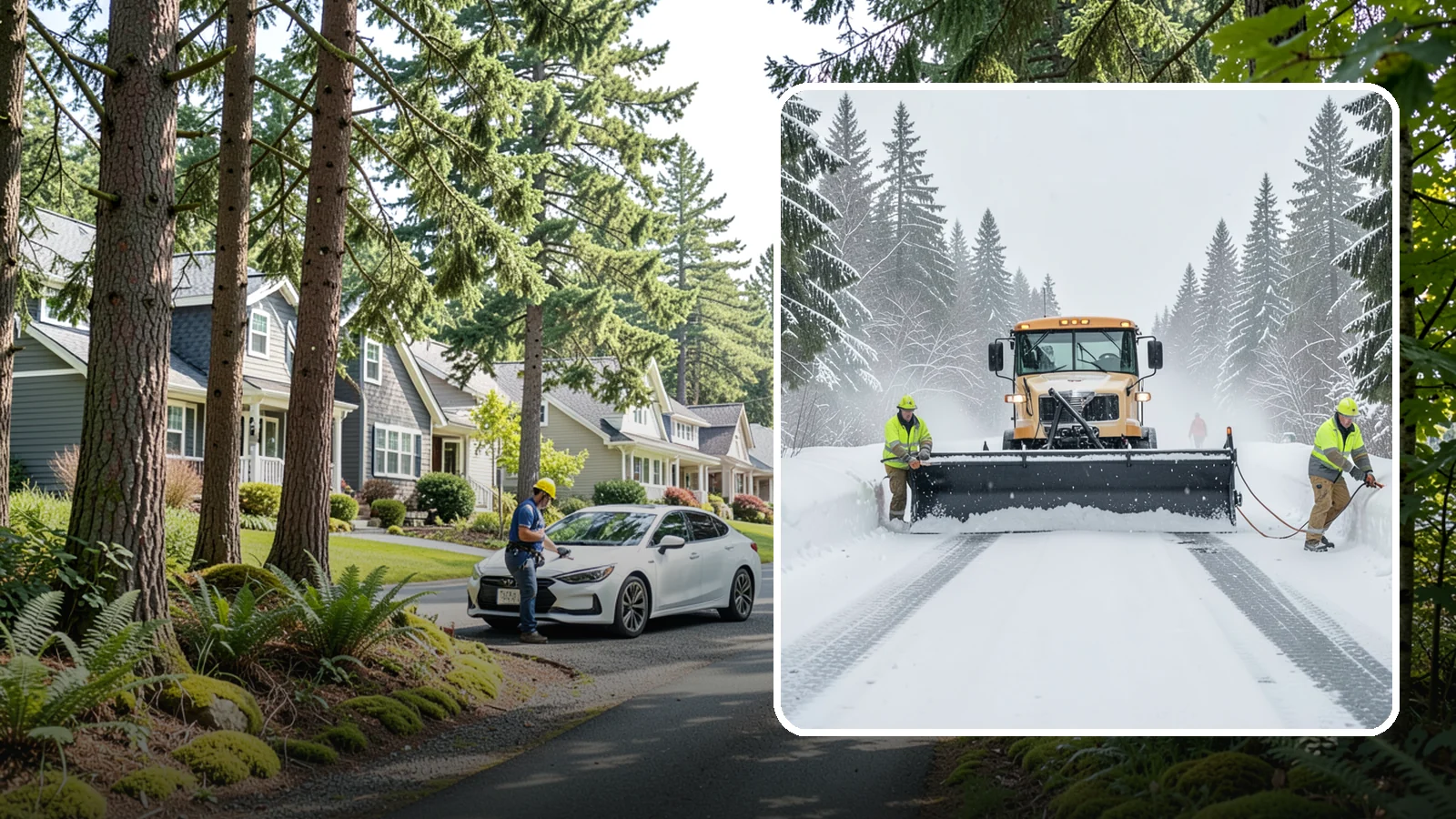 School Snow Plowing in Normandy Park, King County, WA - We plow school lots, bus loops, and student drop-off zones before the first bell so staff, buses, and parents move safely.