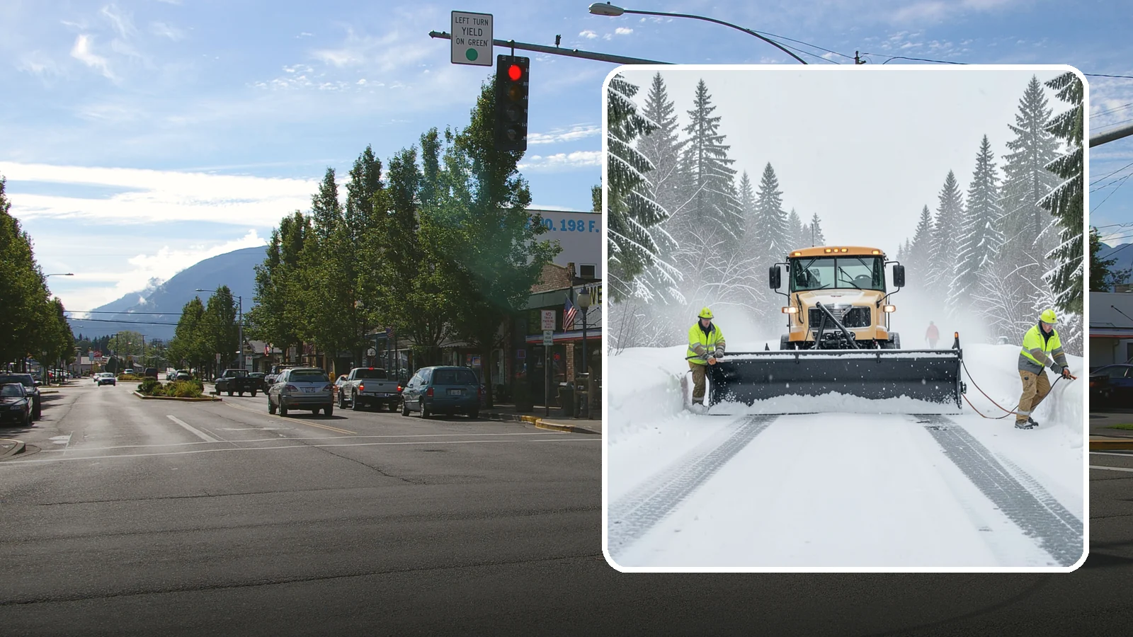 School Snow Plowing in North Bend, King County, WA - We plow school lots, bus loops, and student drop-off zones before the first bell so staff, buses, and parents move safely.