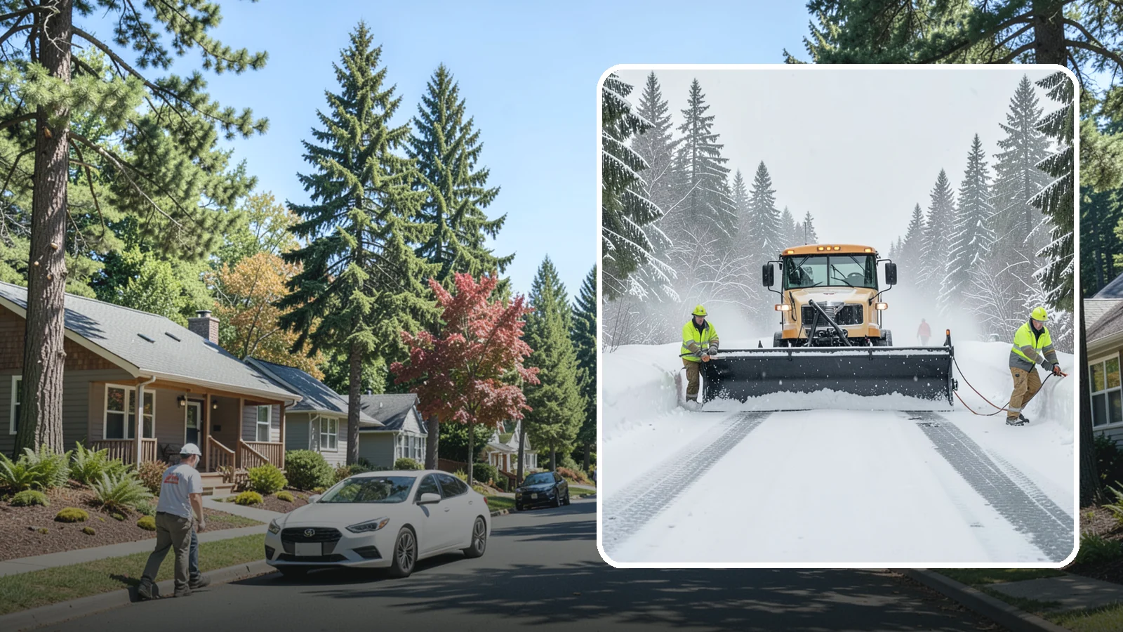 School Snow Plowing in Orting, Pierce County, WA - We plow school lots, bus loops, and student drop-off zones before the first bell so staff, buses, and parents move safely.