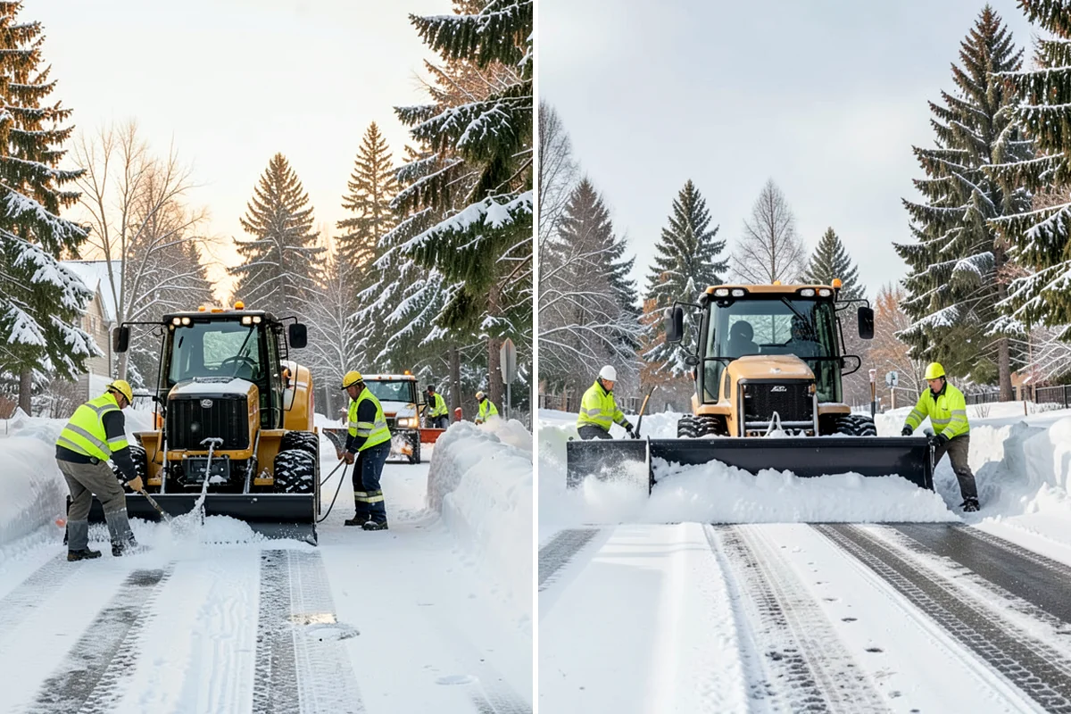 School Snow Plowing in Shoreline, King County, WA - Confirm the bell schedule and bus-loop priorities with facilities staff
