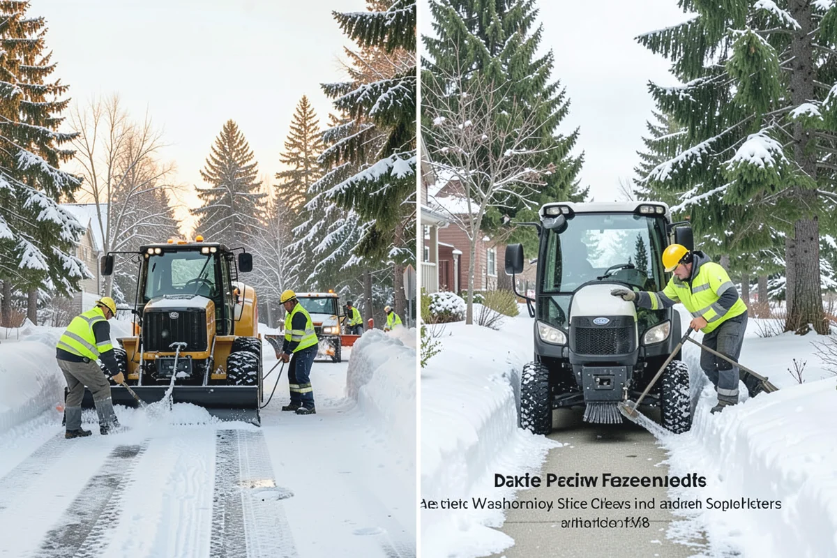 School Snow Plowing in Skykomish, King County, WA - Confirm the bell schedule and bus-loop priorities with facilities staff