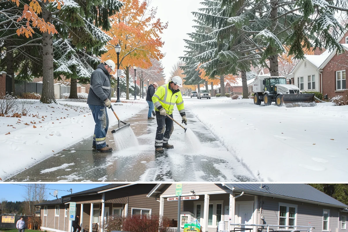 School Snow Plowing in South Prairie, Pierce County, WA - Establish a contract before the school year's winter term so every campus opening is safe.