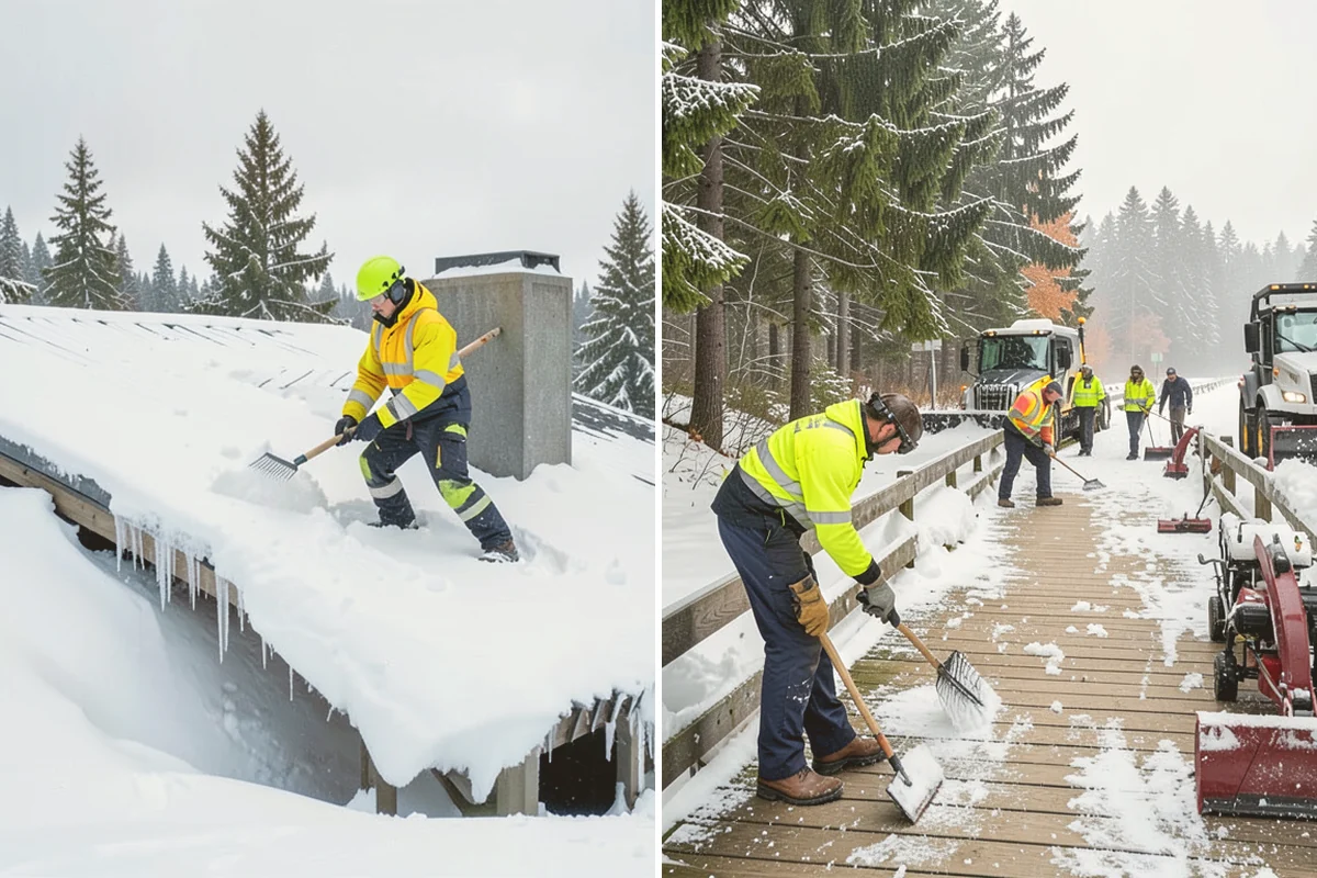 School Snow Plowing in Stanwood, Snohomish County, WA - Confirm the bell schedule and bus-loop priorities with facilities staff
