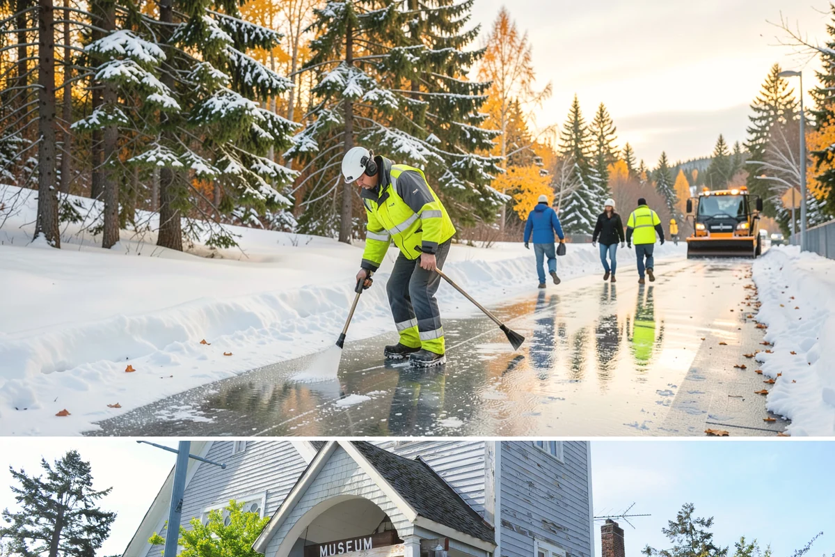 School Snow Plowing in Steilacoom, Pierce County, WA - Establish a contract before the school year's winter term so every campus opening is safe.