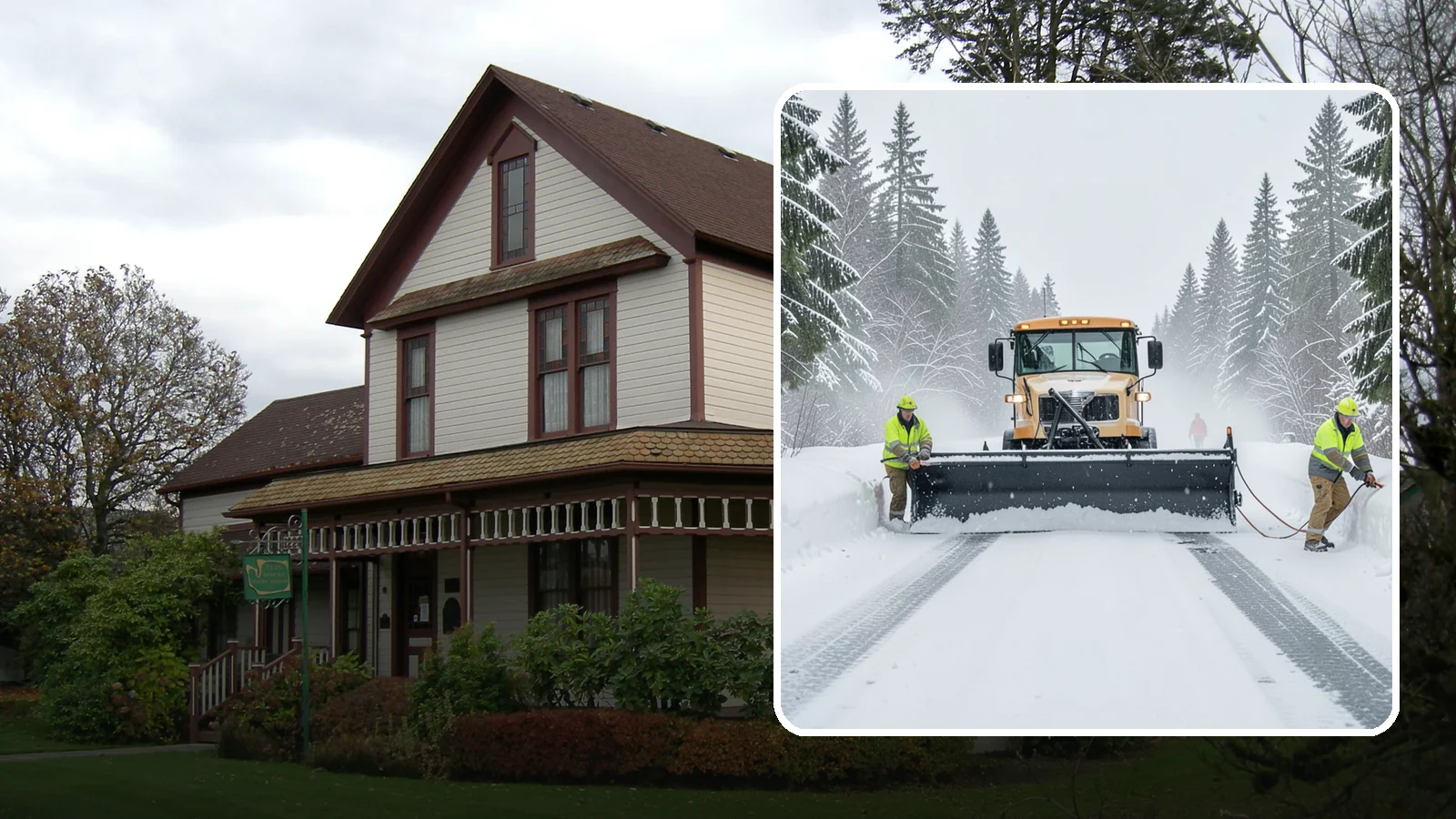 School Snow Plowing in Sumner, Pierce County, WA - We plow school lots, bus loops, and student drop-off zones before the first bell so staff, buses, and parents move safely.