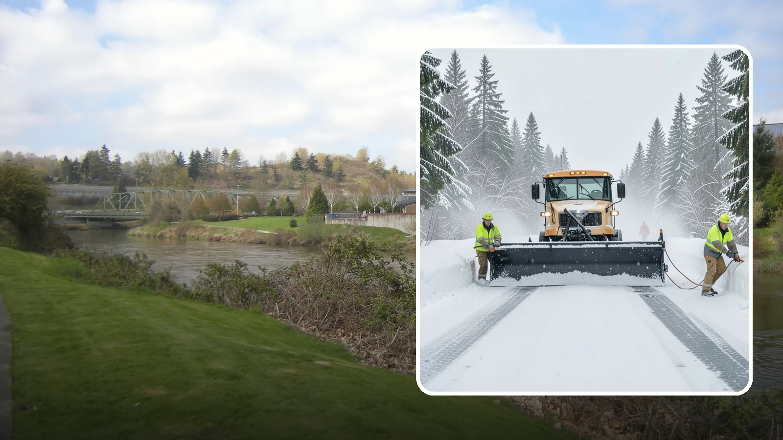 School Snow Plowing in Tukwila, King County, WA - We plow school lots, bus loops, and student drop-off zones before the first bell so staff, buses, and parents move safely.
