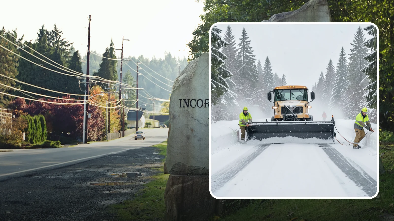School Snow Plowing in Wilkeson, Pierce County, WA - We plow school lots, bus loops, and student drop-off zones before the first bell so staff, buses, and parents move safely.