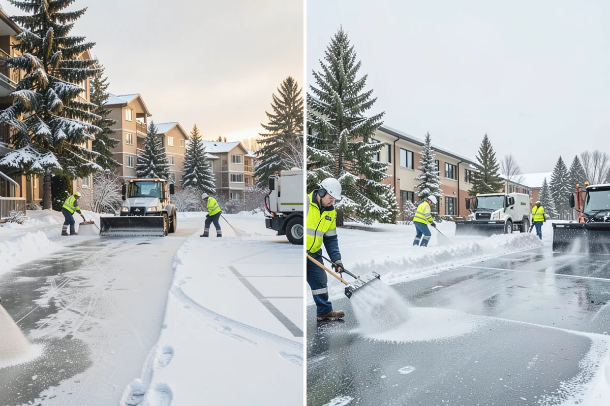 School Snow Plowing in Wilkeson, Pierce County, WA - Confirm the bell schedule and bus-loop priorities with facilities staff
