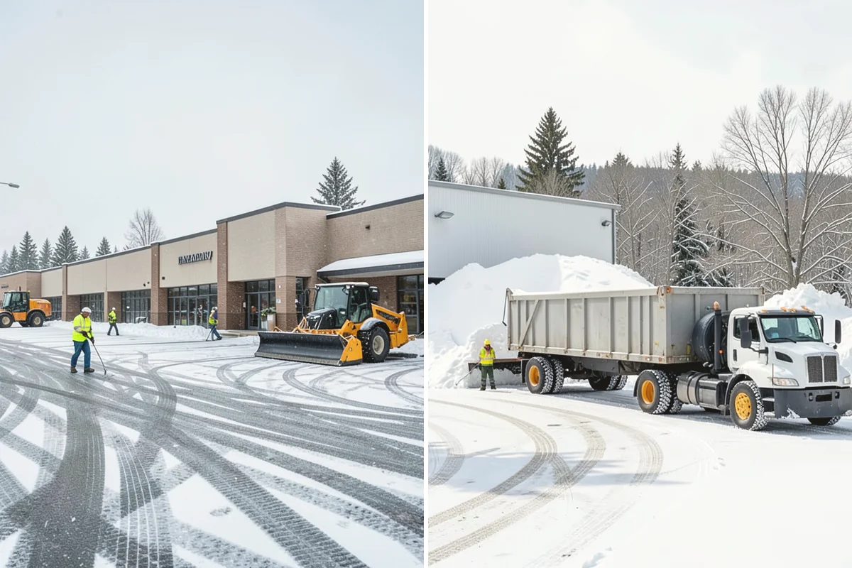 School Snow Removal in Black Diamond, King County, WA - Map bus routes, drop-off zones, and student walking paths