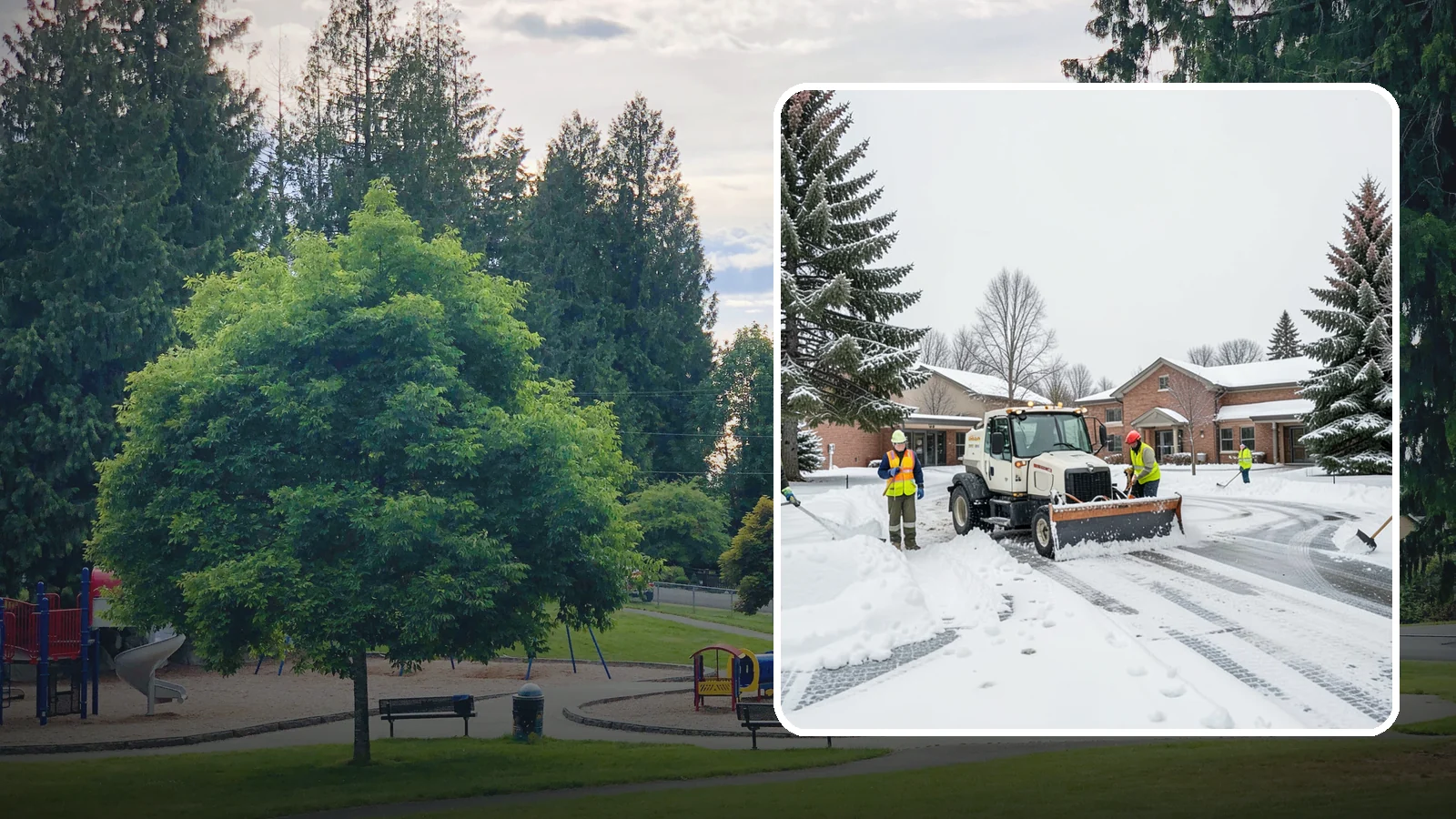 School Snow Removal in Bonney Lake, Pierce County, WA - Keep students, staff, and buses moving safely by clearing school lots, drop-off lanes, and walkways ahead of the morning bell.