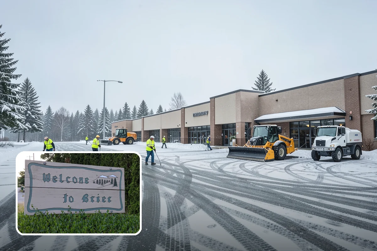 School Snow Removal in Brier, Snohomish County, WA - Clear bus loops and drop-off lanes before arrival