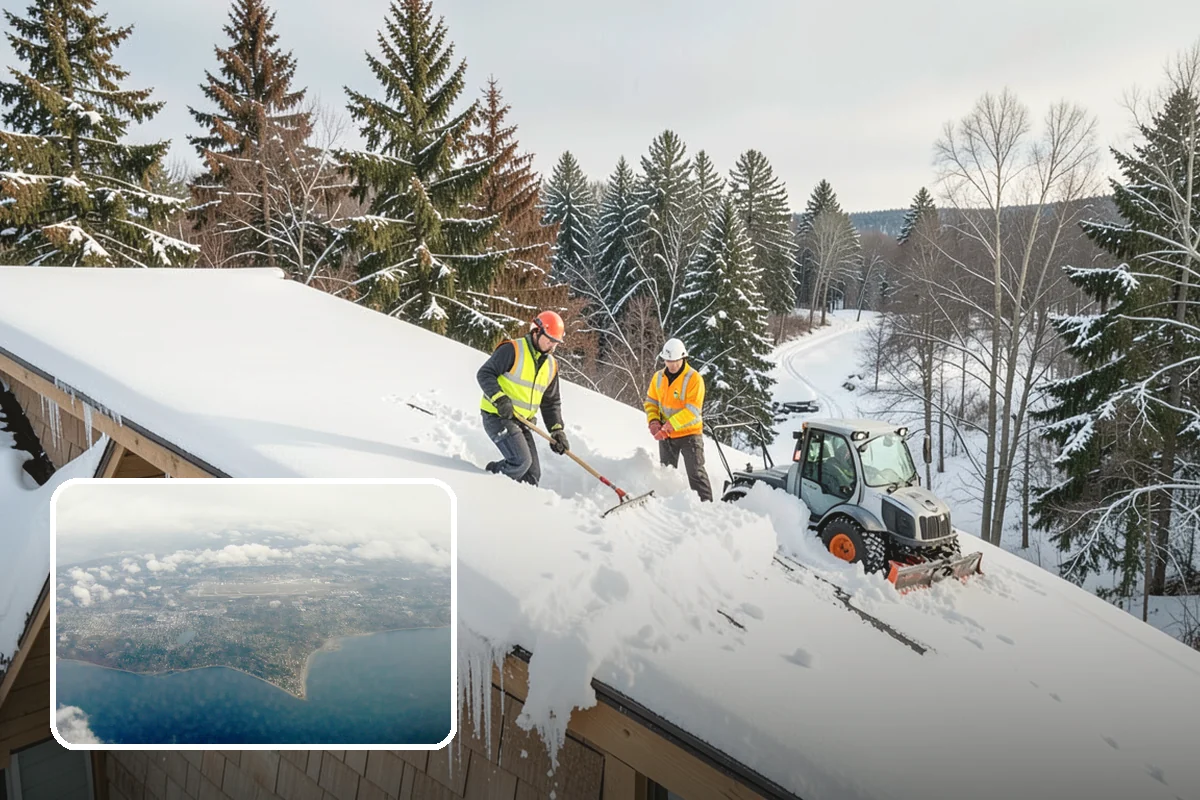School Snow Removal in Burien, King County, WA - Clear bus loops and drop-off lanes before arrival