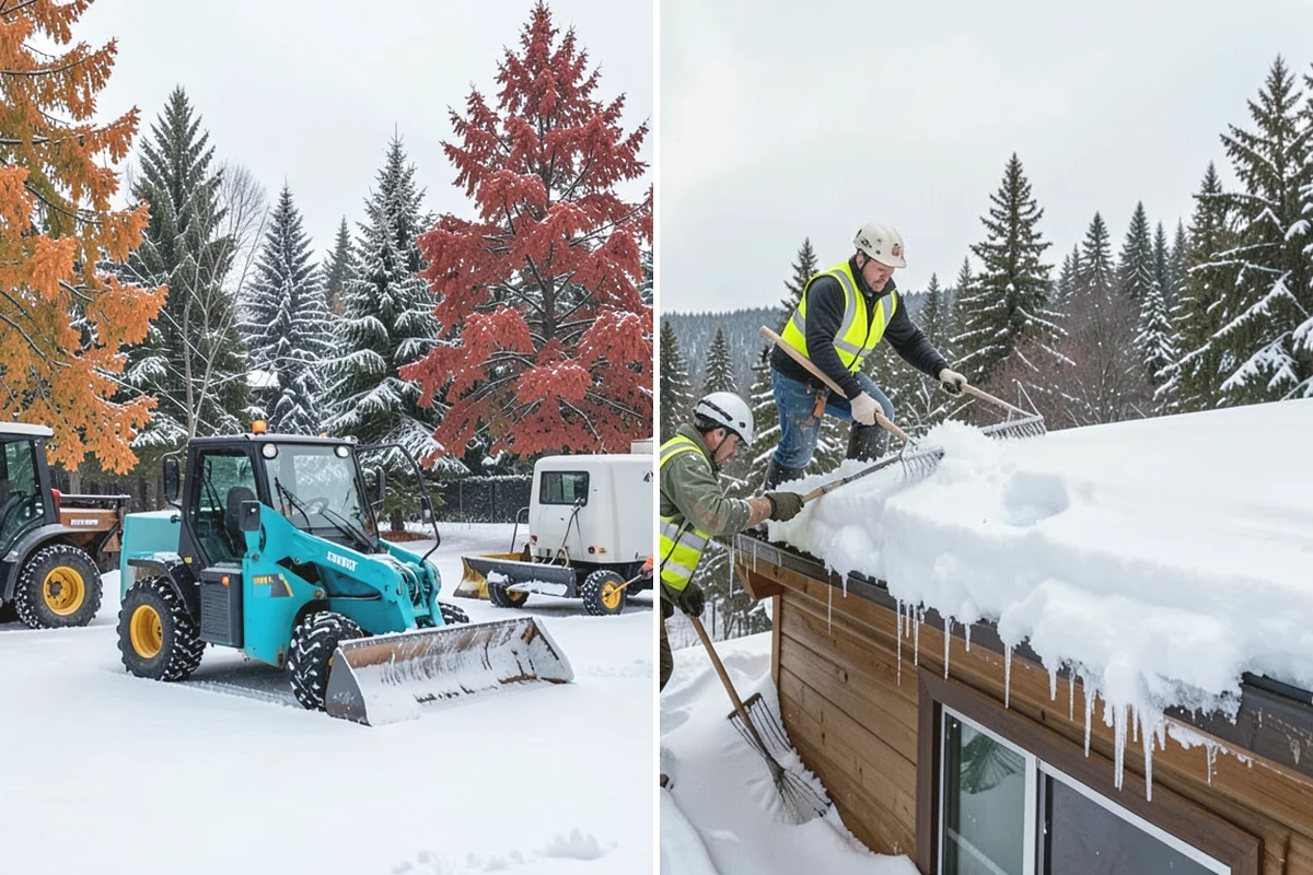 School Snow Removal in Burien, King County, WA - Map bus routes, drop-off zones, and student walking paths