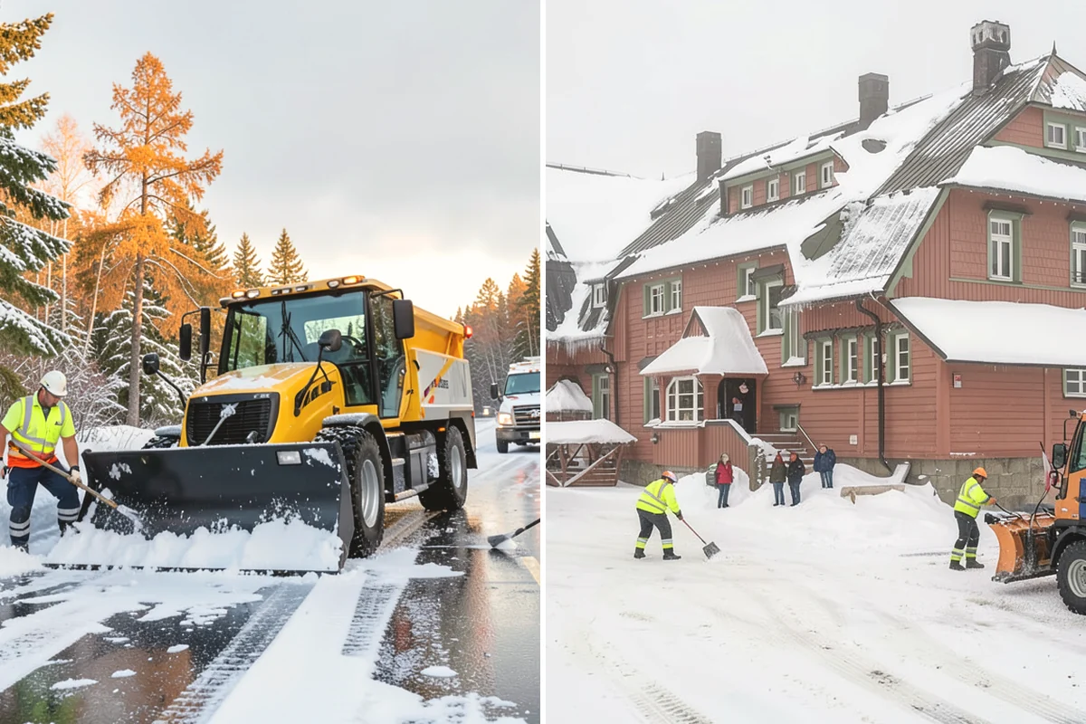 School Snow Removal in Burlington, Skagit County, WA - Map bus routes, drop-off zones, and student walking paths