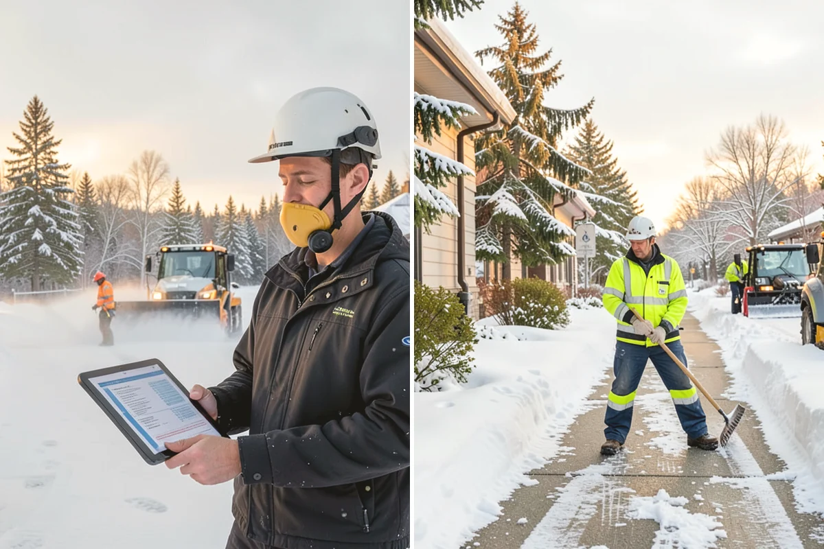 School Snow Removal in Carnation, King County, WA - Map bus routes, drop-off zones, and student walking paths