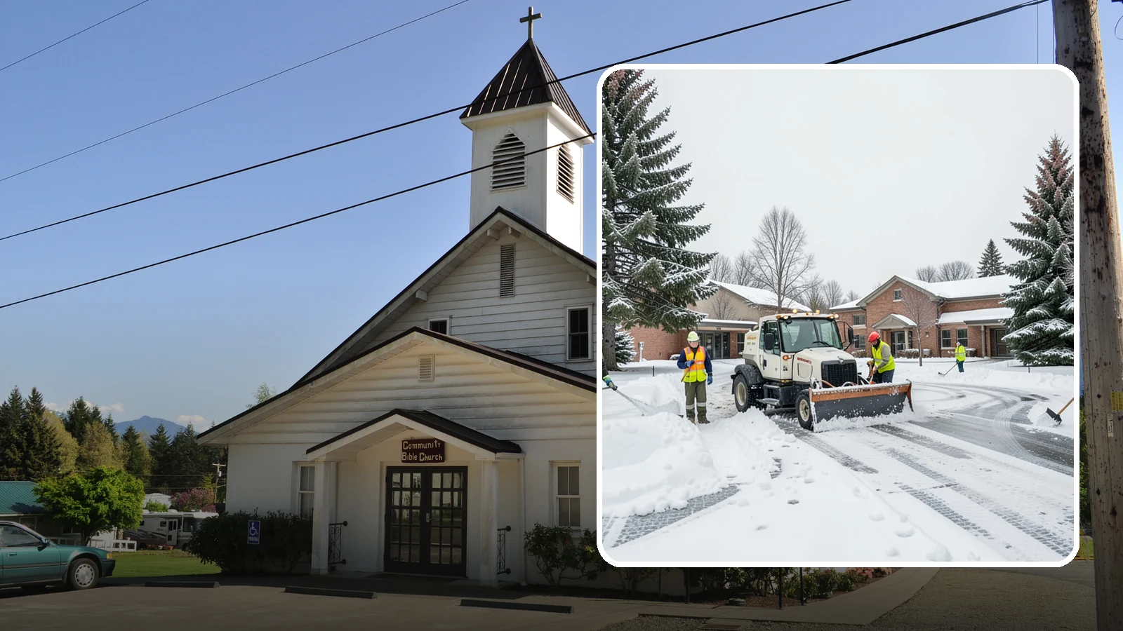 School Snow Removal in Concrete, Skagit County, WA - Keep students, staff, and buses moving safely by clearing school lots, drop-off lanes, and walkways ahead of the morning bell.