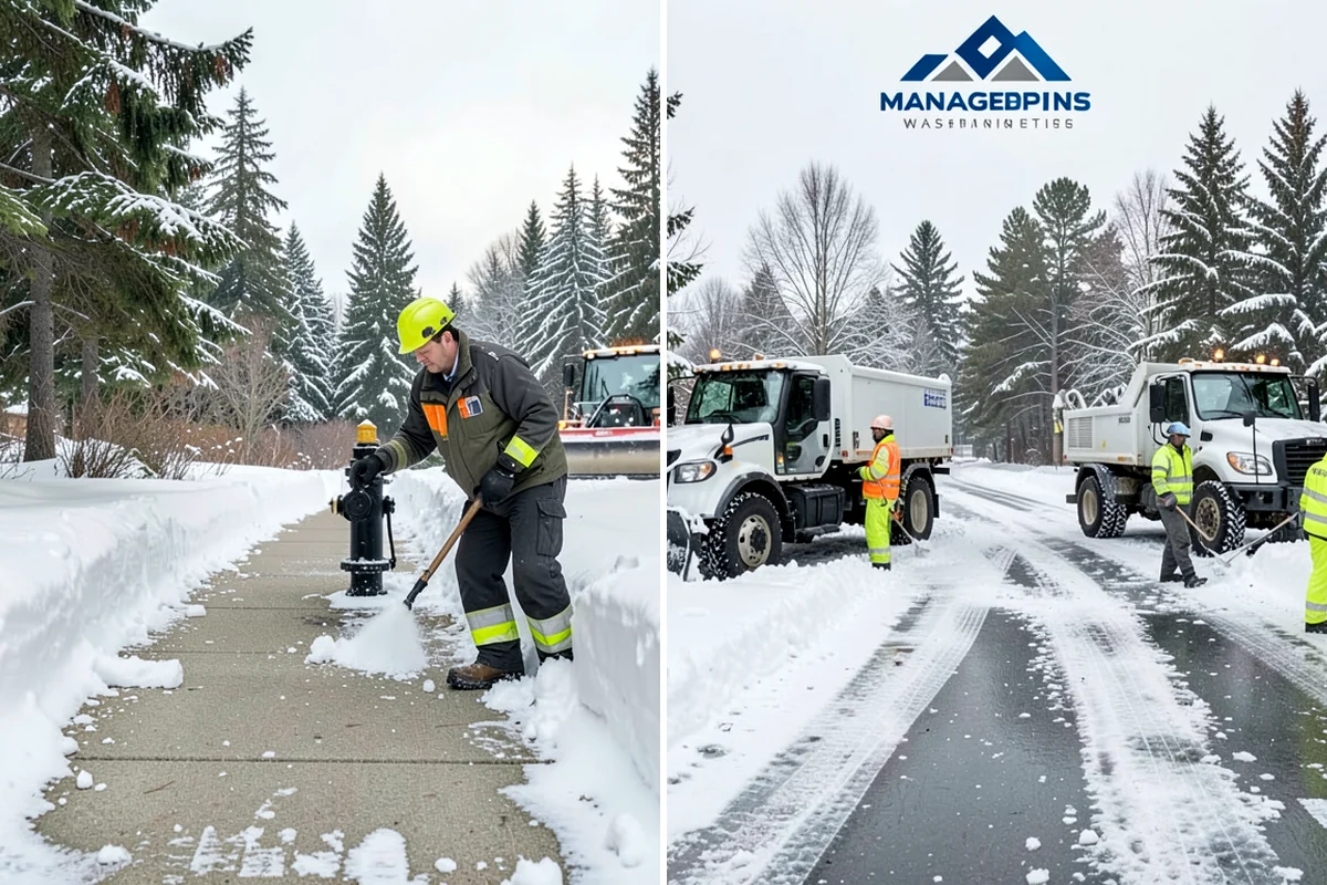 School Snow Removal in Concrete, Skagit County, WA - Map bus routes, drop-off zones, and student walking paths