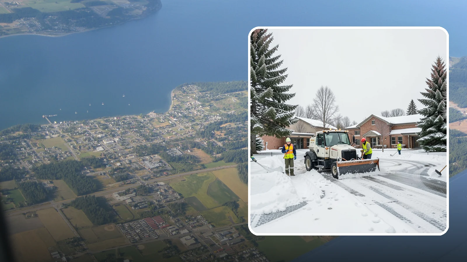 School Snow Removal in Coupeville, Island County, WA - Keep students, staff, and buses moving safely by clearing school lots, drop-off lanes, and walkways ahead of the morning bell.