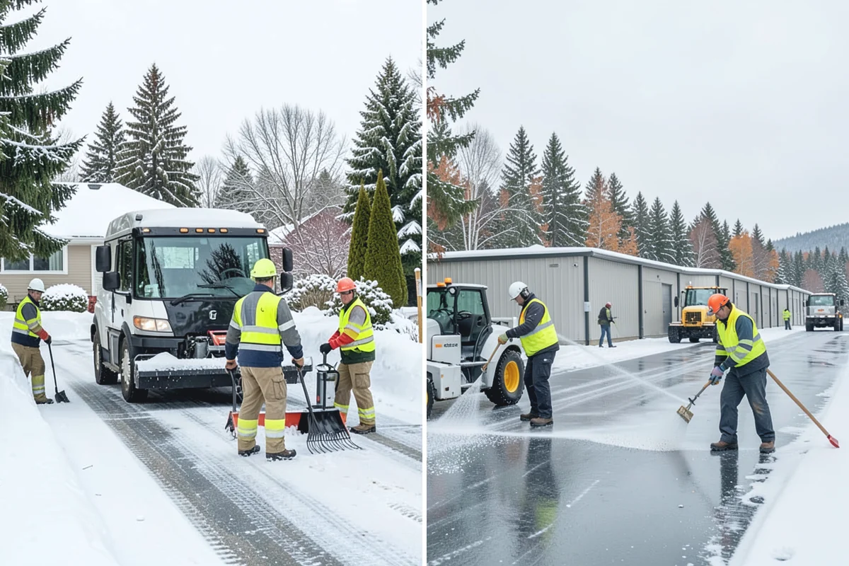 School Snow Removal in Coupeville, Island County, WA - Map bus routes, drop-off zones, and student walking paths