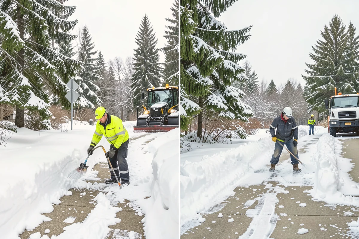 School Snow Removal in Eatonville, Pierce County, WA - Map bus routes, drop-off zones, and student walking paths