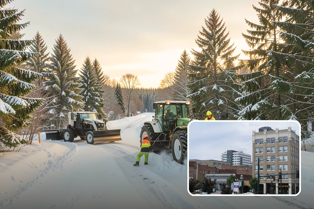 School Snow Removal in Everett, Snohomish County, WA - Clear bus loops and drop-off lanes before arrival