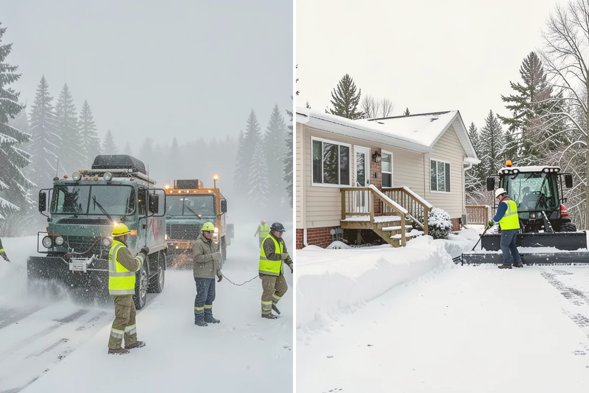 School Snow Removal in Fife, Pierce County, WA - Map bus routes, drop-off zones, and student walking paths
