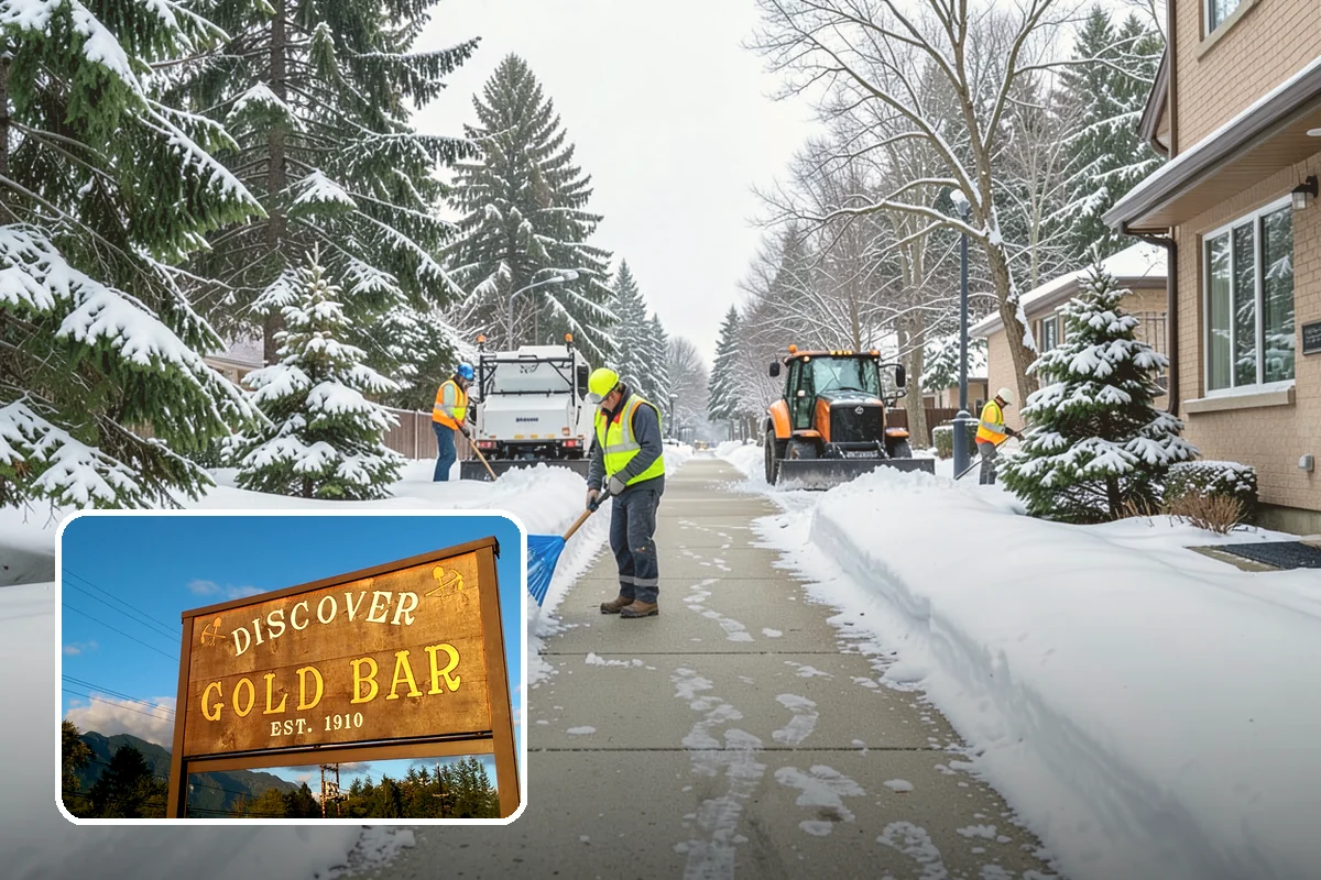 School Snow Removal in Gold Bar, Snohomish County, WA - Clear bus loops and drop-off lanes before arrival