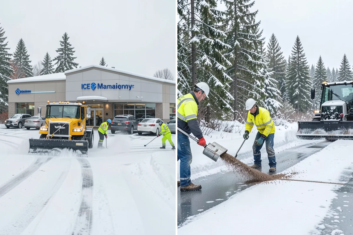 School Snow Removal in Granite Falls, Snohomish County, WA - Map bus routes, drop-off zones, and student walking paths