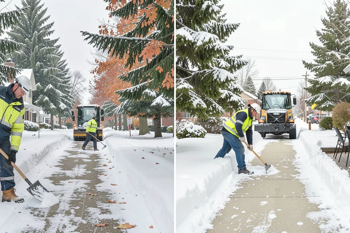 School Snow Removal in La Conner, Skagit County, WA - Map bus routes, drop-off zones, and student walking paths
