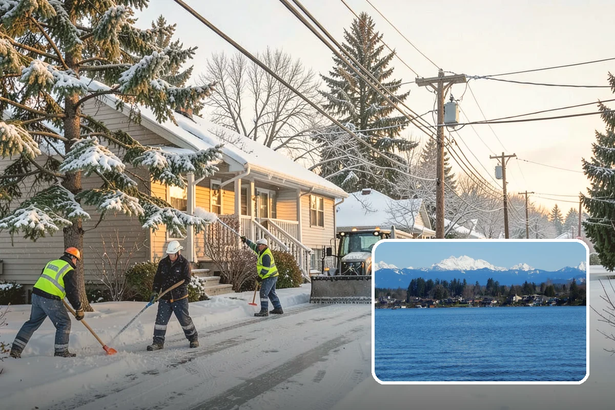 School Snow Removal in Lake Stevens, Snohomish County, WA - Clear bus loops and drop-off lanes before arrival