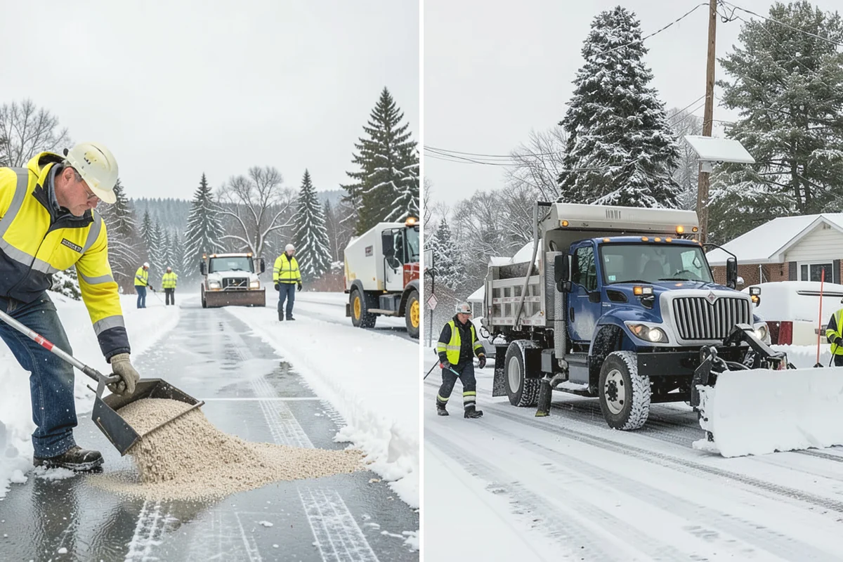 School Snow Removal in Lake Stevens, Snohomish County, WA - Map bus routes, drop-off zones, and student walking paths