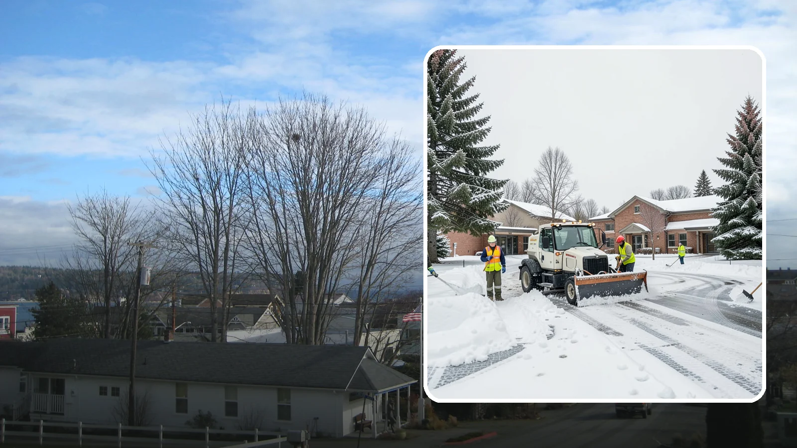 School Snow Removal in Langley, Island County, WA - Keep students, staff, and buses moving safely by clearing school lots, drop-off lanes, and walkways ahead of the morning bell.