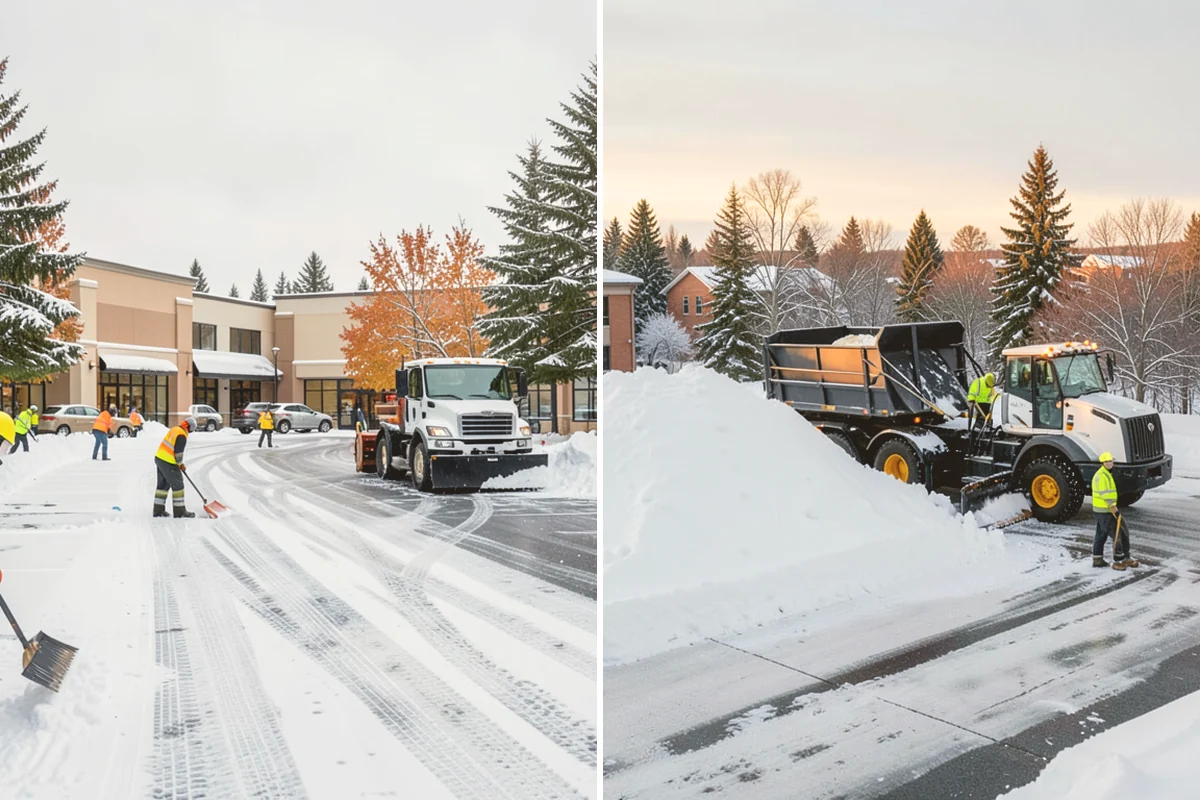 School Snow Removal in Langley, Island County, WA - Map bus routes, drop-off zones, and student walking paths
